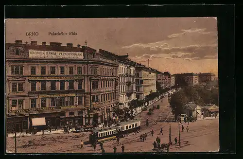 AK Brno, Palackého trida, Strassenbahn