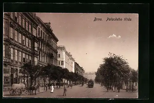 AK Brno, Palackého trida, Strassenbahn