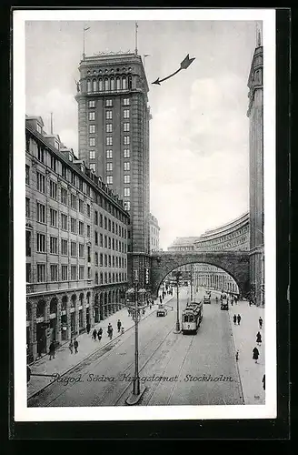 AK Stockholm, Södra Kungstornet, Strassenbahn