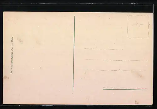 AK Bern, Universität mit Strassenbahn