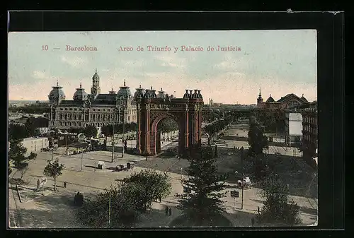 AK Barcelona, Arco de Triunfo y Palacio de Justicia