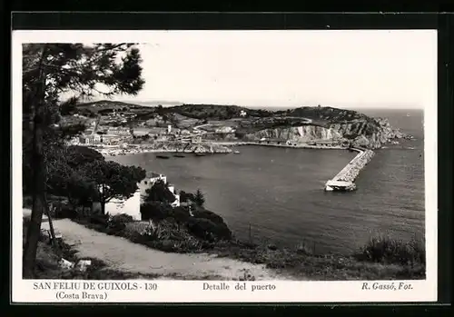 AK San Feliu de Guixols /Costa Brava, Detalle del puerto