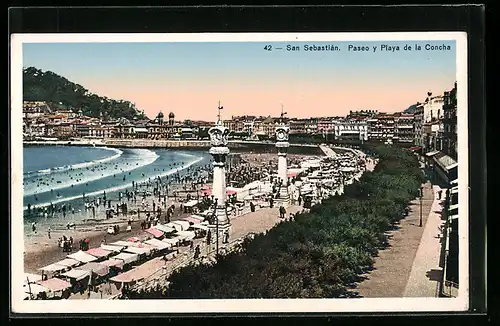 AK San Sebastian, Paseo y Playa de la Concha