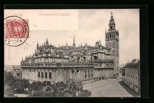AK Sevilla, Vista general de la Catedral