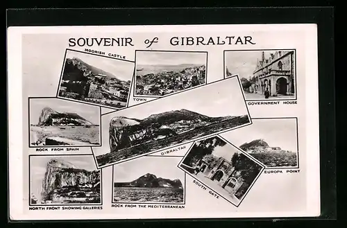 AK Gibraltar, Government House, South Gate, Moorish Castle