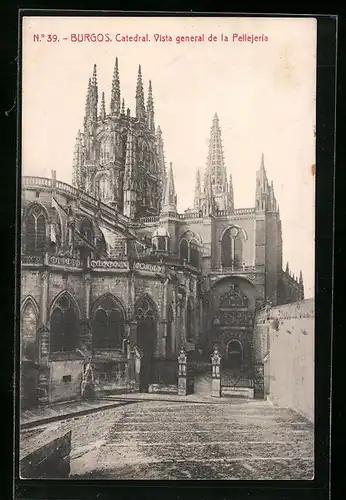 AK Burgos, Catedral, Vista general de la Pellejeria