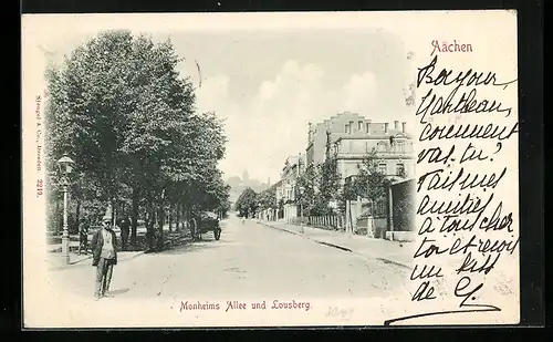 AK Aachen, Monheims-Allee und Lousberg