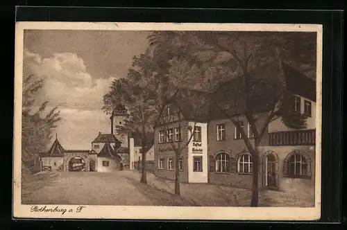 AK Rothenburg o. T., Gasthof Rödertor von Ulrich Beck