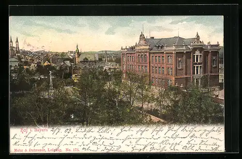 AK Hof i. Bayern, Blick auf die Sophienschule