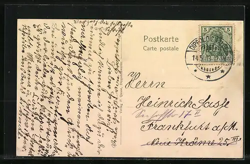 AK Dippoldiswalde, Totalansicht aus der Vogelschau