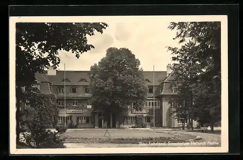 AK Neu-Fahrland, Sanatorium Heinrich Heine mit Anlage