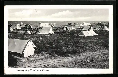 AK Lenste /Ostsee, Campingplatz Lenste