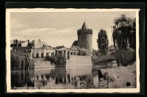 AK Brandenburg /Havel, Steintor und Steintorbrücke