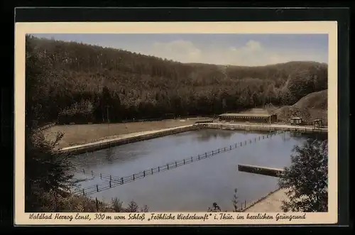 AK Neustadt /Orla, Waldbad Herzog Ernst