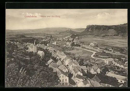 AK Gerolstein, Blick von der Burg