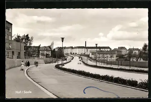 AK Hof / Saale, Strassenmotiv