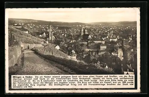AK Esslingen a. Neckar, Totalansicht