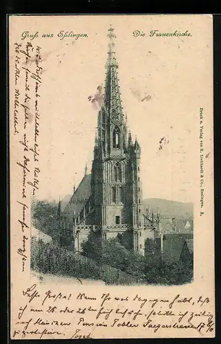 AK Esslingen, Frauenkirche, Aussenansicht