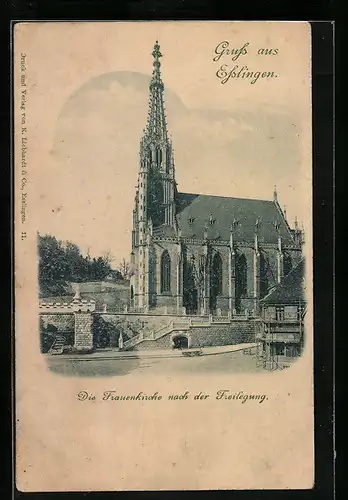 AK Esslingen a. N., Die Frauenkirche nach der Freilegung