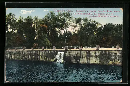 AK Tzarskoe Selo, La Cascade près du palais de Wladimir Alexewitch