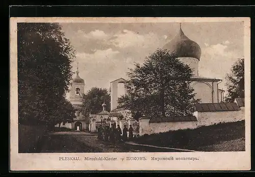AK Pleskau, Ansicht vom Miroshski-Kloster