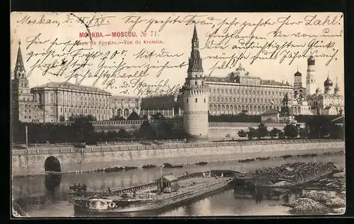 AK Moscou, Vue du Kremlin