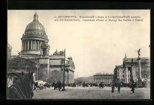 AK St. Pétersbourg, Cathedrale d`Isaac et Manège des Gardes à Cheval