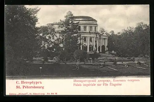 AK St. Pétersbourg, Palais impériale sur l`ile Èlaguine