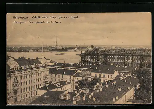 AK Petrograd, Vue generale de la Neva