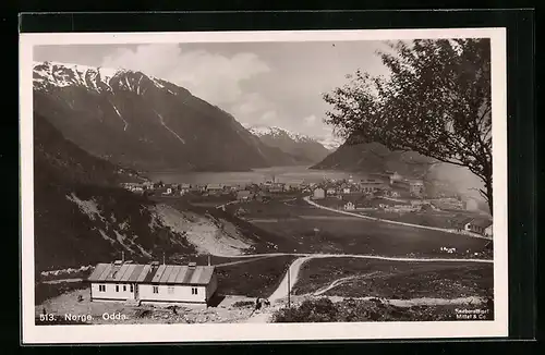 AK Odda, Panorama mit Bergen