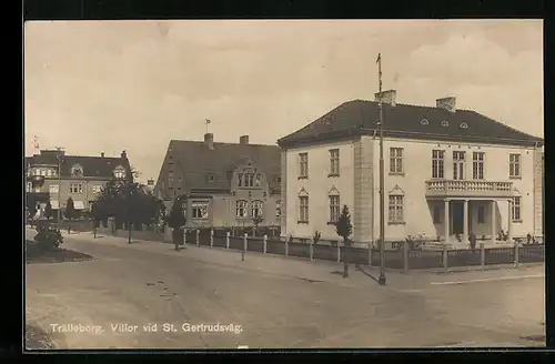 AK Trälleborg, Villor vid St. Gertrudsväg