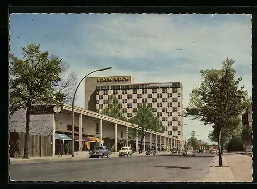 AK Berlin, Hilton Hotel mit Kolonnade