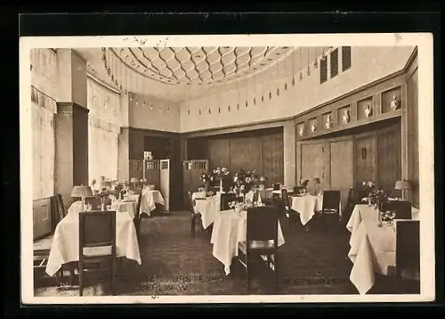 AK Berlin-Tiergarten, Innenansicht Hotel Der Fürstenhof, Restaurant