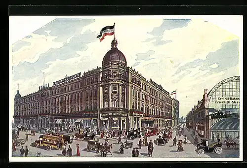 AK Berlin, Blick auf das Central-Hotel