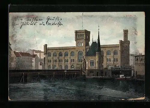 AK Berlin, städtische Sparkasse am Mühlendamm