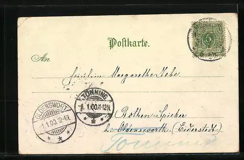 Lithographie Alt-Hamburg, Katharinenfleet mit Geschäft und Booten, Schnelldampfer Normannia in Fahrt