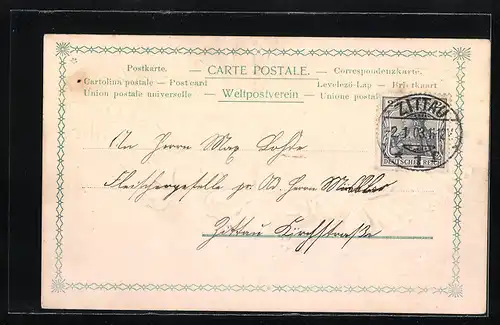 AK Jahreszahl 1903 mit Kleeblatt-Motiv