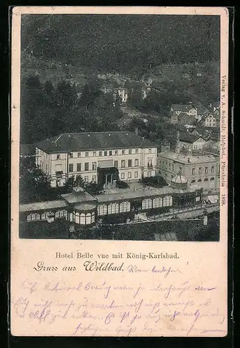 AK Wildbad, Hotel Belle vue mit König-Karlsbad
