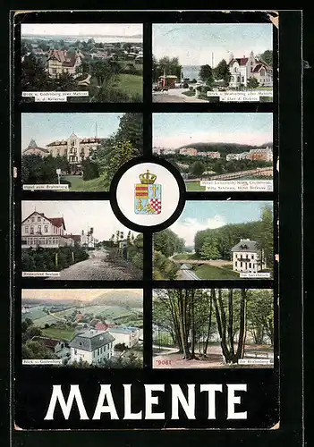 AK Malente, Blick v. Godenberg, Hotel zum Brahmberg, Restaurant Seelust