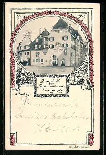 AK Nürnberg, Gasthaus Braustübl der Freih. v. Tucherschen Brauerei