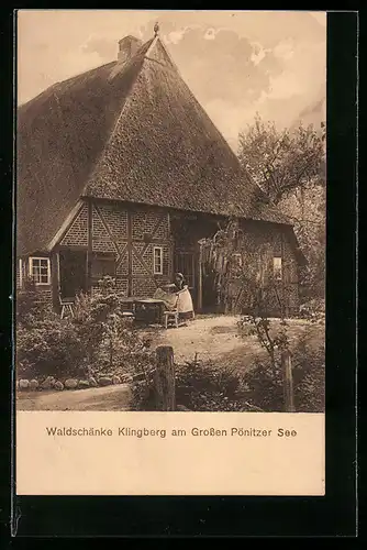 AK Klingberg, Gasthaus Waldschänke am Grossen Pönitzer See