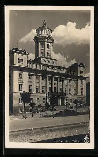 AK Zeulenroda, Ansicht vom Rathaus