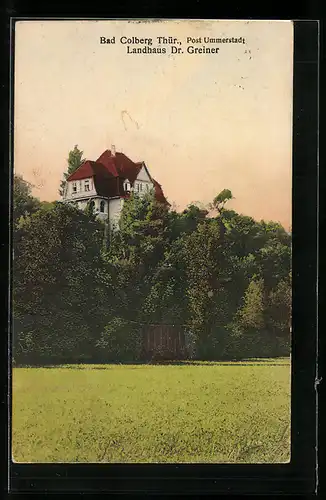 AK Bad Colberg /Thür., Landhaus Dr. Greiner