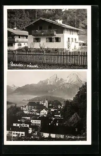 AK Berchtesgaden, Baader-Häusl, Panorama