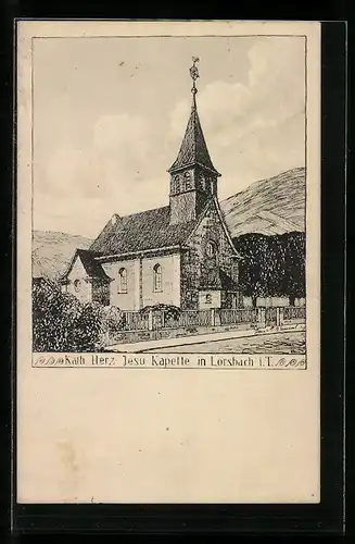 AK Lorsbach i. T., Kath. Herz Jesu-Kapelle