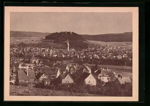 AK Tuttlingen, Ortsansicht mit Honburg