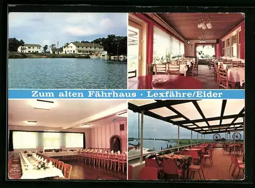 AK Lexfähre /Eider, Gasthaus zum alten Fährhaus Nielsen