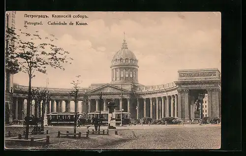 AK St. Petersburg, Kasaner Kathedrale, Strassenbahn