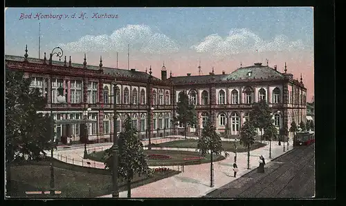 AK Bad Homburg, Abendstimmung am Kurhaus