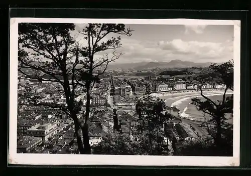AK San Sebastián, Vista desde el Monte Urgull